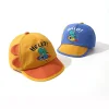 New cartoon super cute baby baseball caps, sun protection for boys and girls, thin sunshade children's baseball caps, trendy dinosaurs Application Scenario
